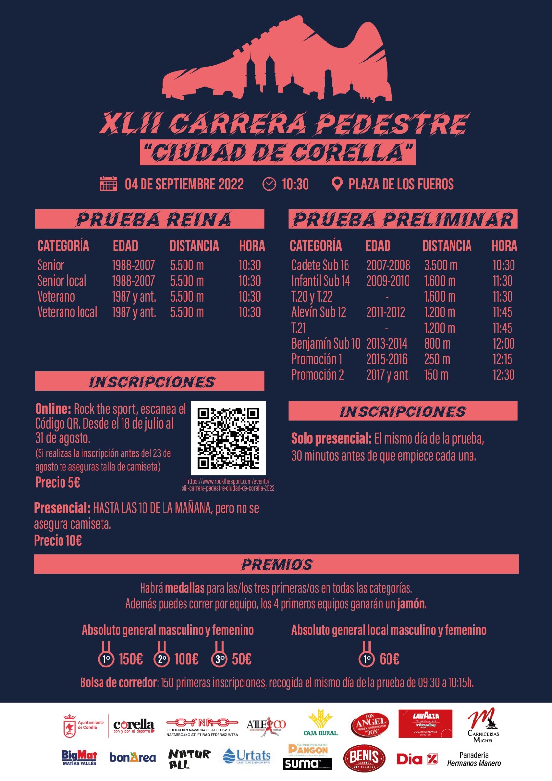 Competiciones de Ruta en el mes  agosto